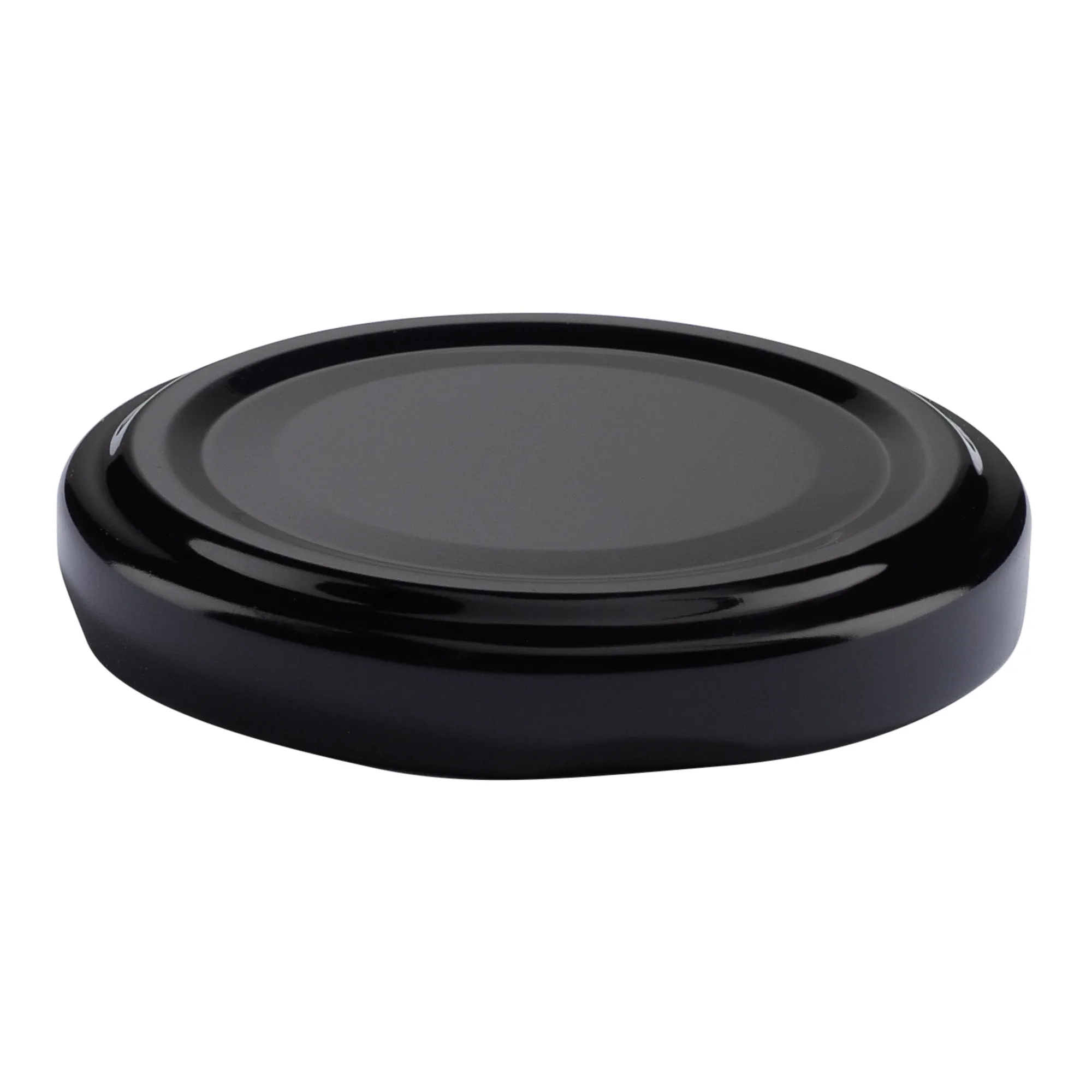 Låg til mælkeflaske, sort (TO48)