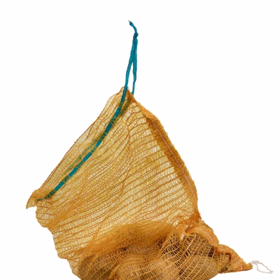 Netpose gul, med snøre, 10kg
